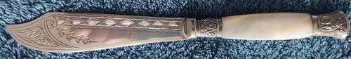 Vintage silber fischmesser - vintage,